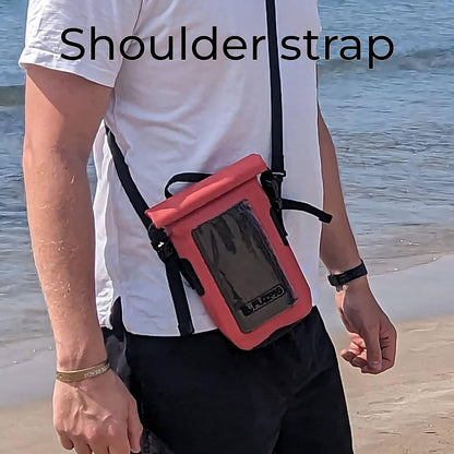 Fuzpig Waterproof phone pouch. Keep your valuables safe at the beach.