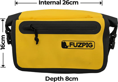 Fuzpig IPX6 Waterproof Waist Bag, Outdoor Bum Bag. Ideal for Running, Hiking and Outdoor Activities