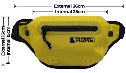 Fuzpig IPX7 Airtight and Waterproof Waist Bag. Designed for Watersports